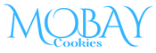 MOBAY Cookies official blue typographic logo